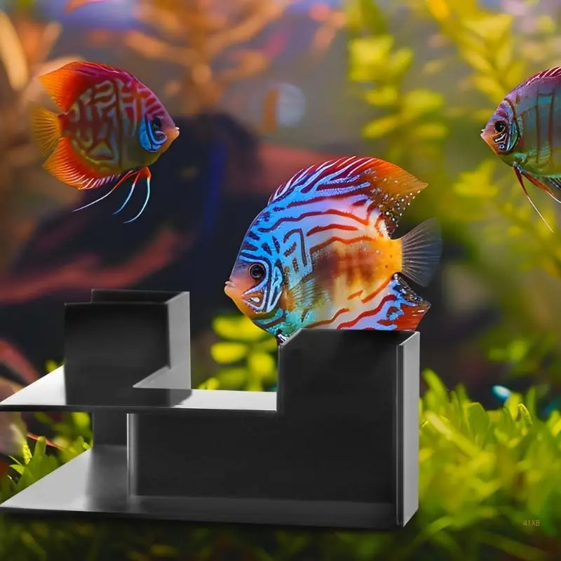41XB Fish Hideouts for Aquarium Decoration Aquarium Undergravel Fish Tunnel Cave for Tanks
