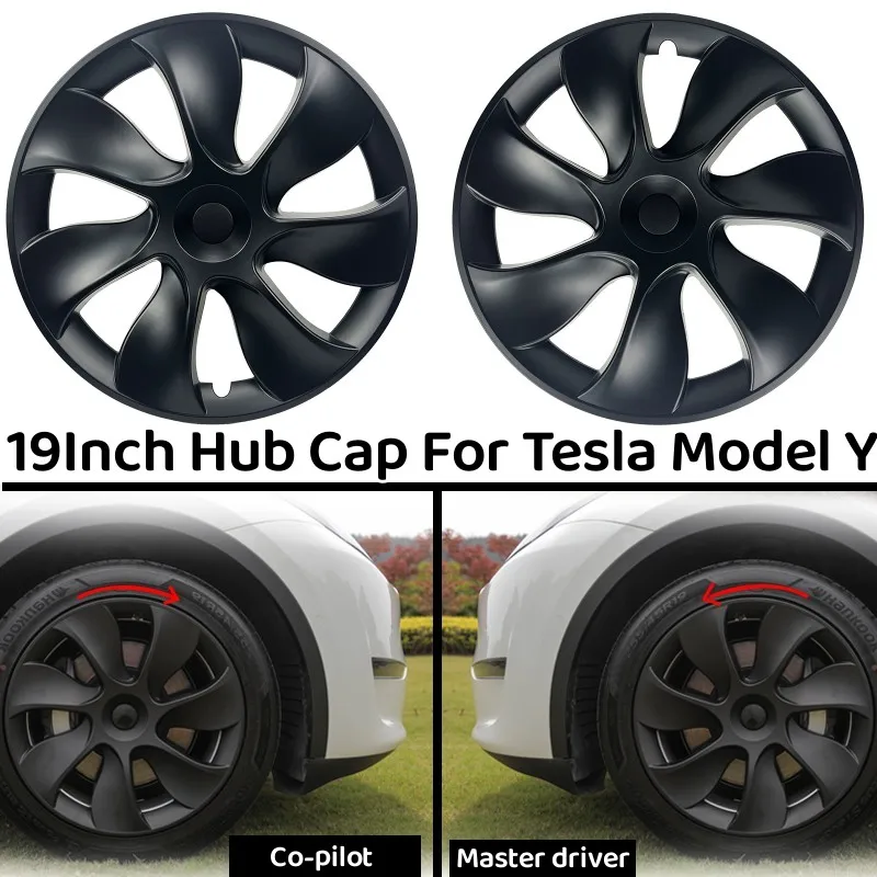 4pcs 19inch Hub Cap For Tesla Model Y 2021 2022 Wheel Hubcap Performance Replacement Automobile