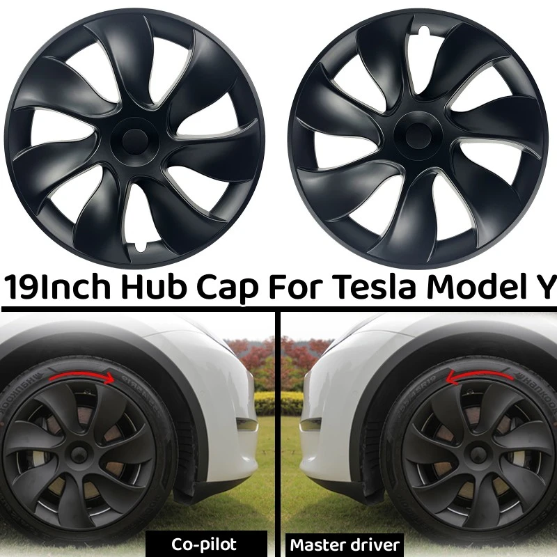 4pcs 19inch Hub Cap For Tesla Model Y 2021 2022 Wheel Hubcap