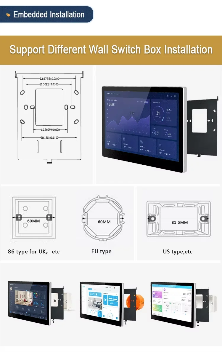 2026 New 10.1” Android POE Tablet Smart Home Control Panel IPS Touch Screen Disp