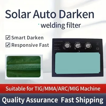 Lente per Saldatura Auto-Oscurante con Visione a Colori Reali, Alimentazione Solare e Batteria al Litio per Caschi da Saldatura