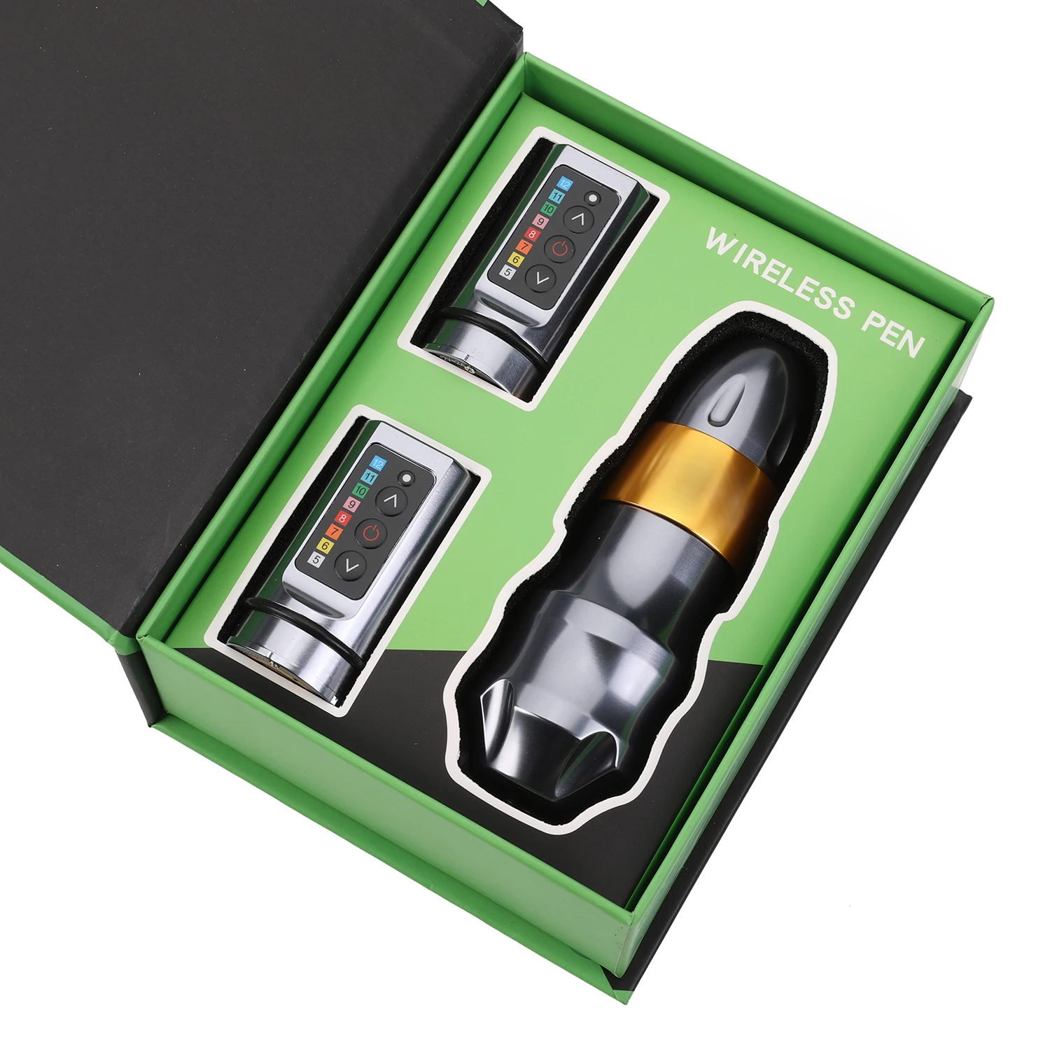 EXO Wireless Tattoo Machine 3.5/4.0/4.6 Stroke 1 or 2 2400mAh battery large capacity lithium battery Tattoo pen Low Noise Motor