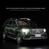 1/24 Maybach GLS class GLS63 Alloy Car Model Diecasts Metal Toy Car Model Collection Sound Light High Simulation Childrens Gifts 3
