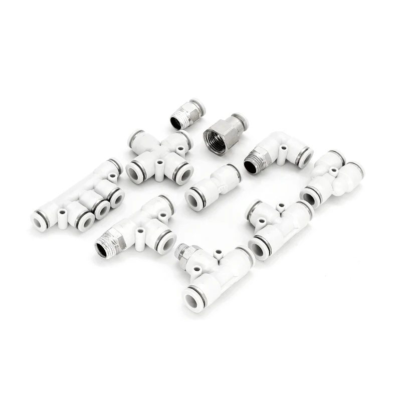 1Pc Raccordi Pneumatici Connettore Tubo Aria Tubo Acqua Rapida Spingere Nel Tubo Flessibile Attacco Rapido Pu Pe Py Pv Pk Pza 4 6 8 10 12 14 16Mm
