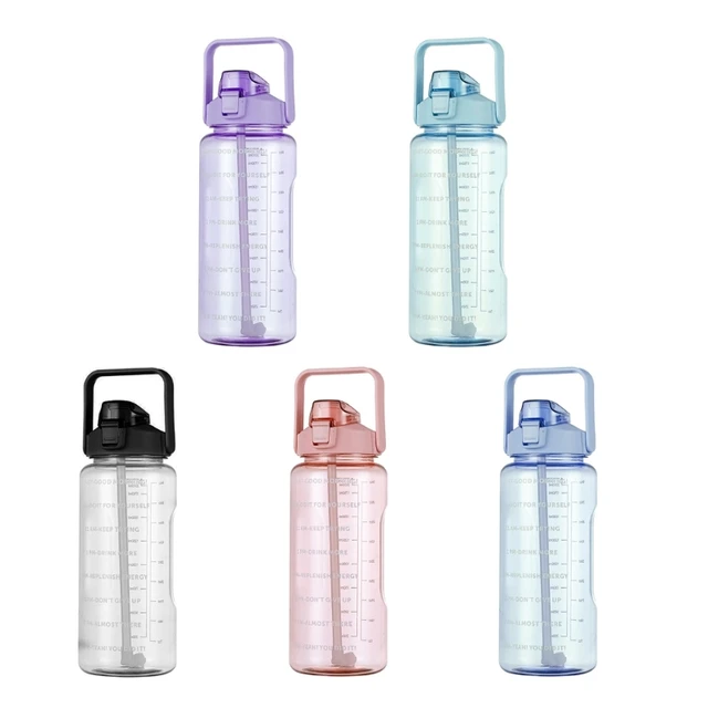 Reusable Water Bottle With Flip Straw, 1 Litre, Water Bottle