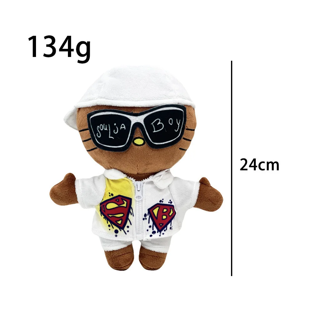 thumbnail image 1 of 24cm Hello Kitty Travis Scotted Plush Cartoon Wayne Singer Cat Plushines Stuffed Soft Collection Model Toy For Kid Birthday Gift, 1 of 5