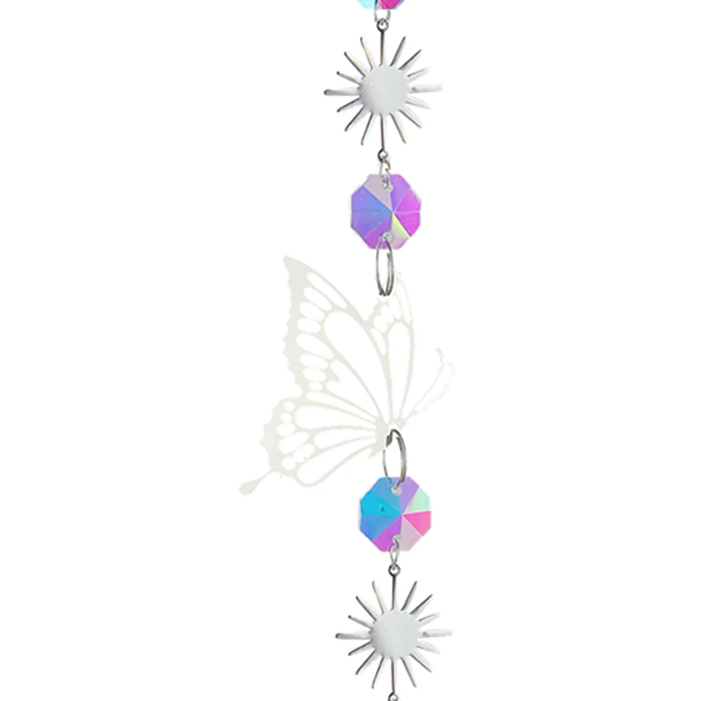 Sun Catchers Crystal Windchime Handmade Sun Catchers Hanging Ornament Devil Eye Prisms Rainbow Chaser Home Bedroom Decoration Dream Catcher