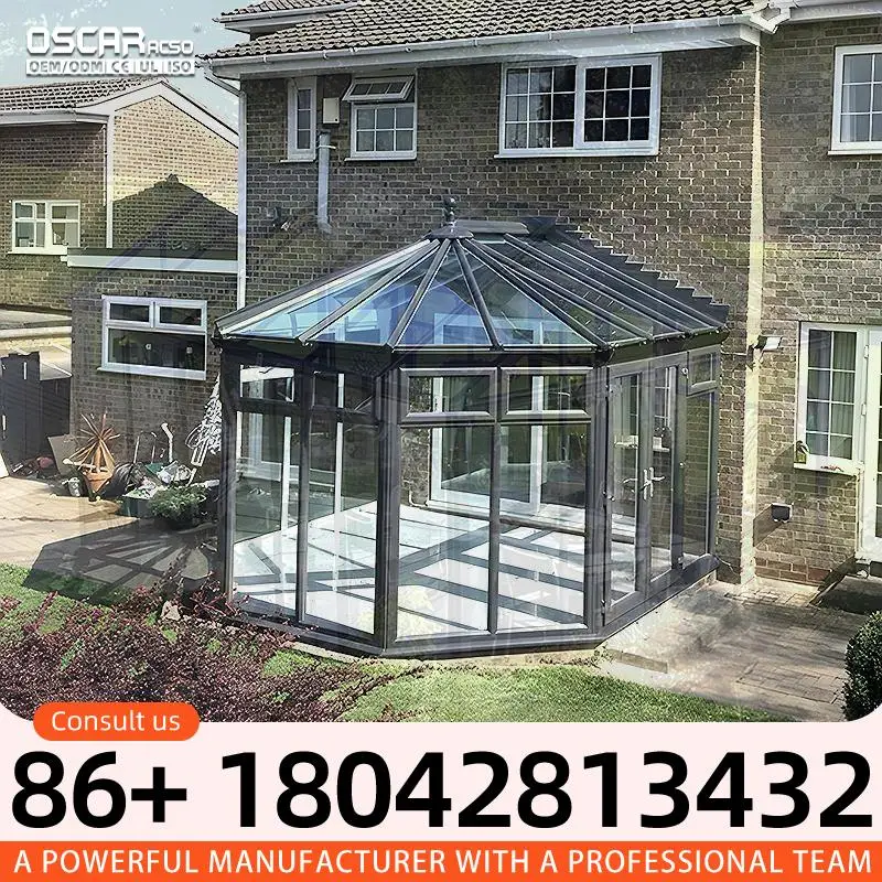 Double Glazed Insulating Glass Modular Mobile Sunroom 1 Set for Villa ...