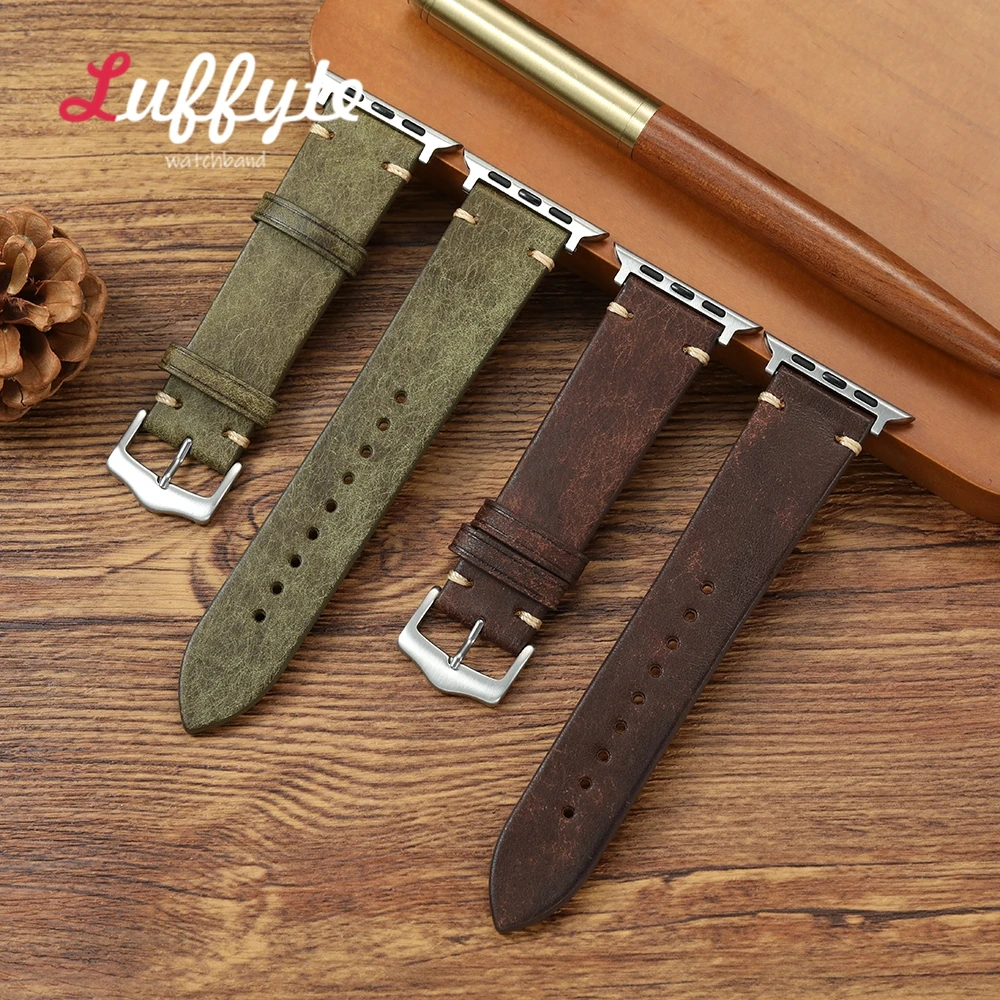 Vintage Genuine Leather Cowhide Watch Straps – Premium Quality Watchband