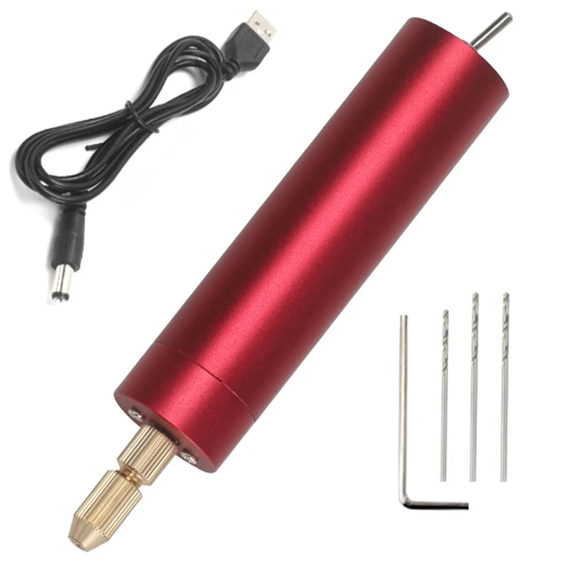 

Mini Small Electric Drill Portable Mini Small USB Drills Handheld Micro USB Drill with 3pcs Bits and L Pins for DC 5V