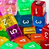 12PCS Transparent Dice 16MM Education Math Games For Kids Ideal Gift for Children Juegos De Mesa Familiares Divertidos 6
