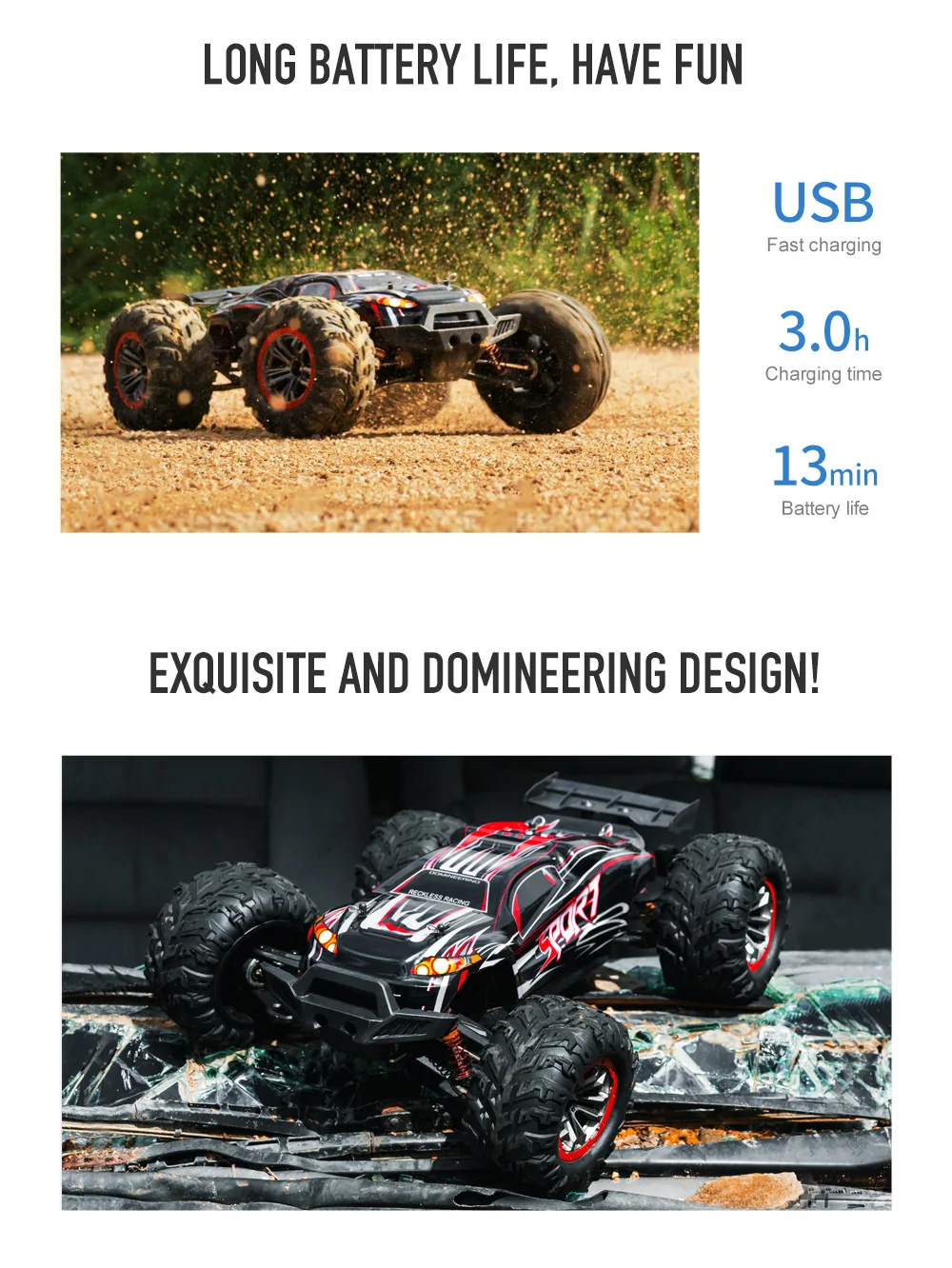 XLF X03A MAX Brushless Upgraded RTR 1/10 2.4G 4WD 60km/h RC Car Model Electric Off-Road Vehicles