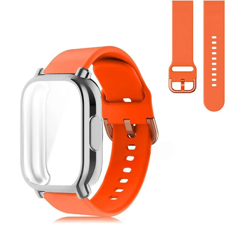 Silicone Strap & Full Cover Soft TPU Protective Case