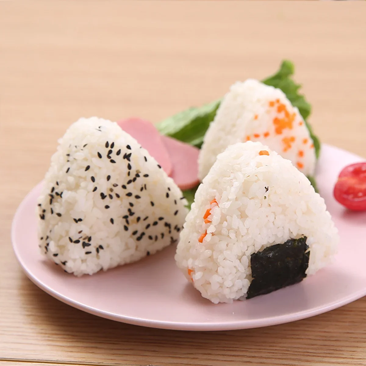 1/2PCS Sushi Mold Triangle Rice Ball Press Japanese Onigiri Bento Gadget Kitchen Accessory
