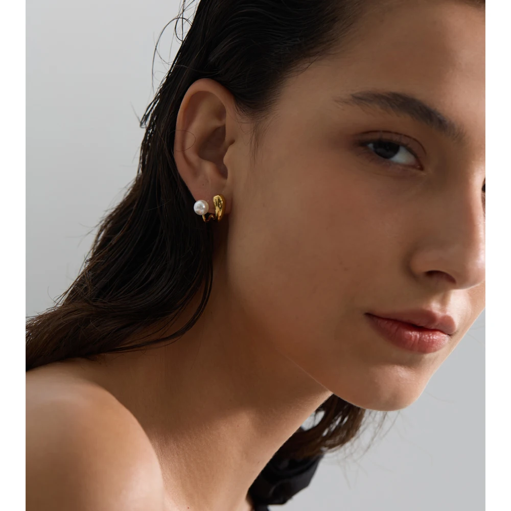 Yhpup Stainless Steel Earrings
