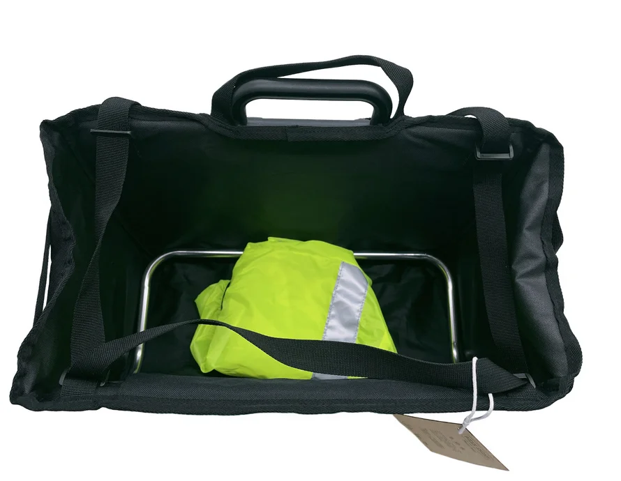 Description Picture 5 of itemBicycle Bags & Panniers Storage Bag Vegetable basket With Waterproof Cover Aluminum Mount Use For Brompton Birdy Folding Bike