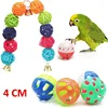12pcs Pack Bird Toy Cage Bird Accessories Wood Parrot Toys Bird Toy Swing Suspension Bridge Ball Cage Bells Pet Supplies Set 6