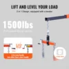 VEVOR Hydraulic Engine Hoist with Lever 2 Ton/4400 LBS Foldable Engine Crane and Engine Hoist Leveler for Auto Repair, Loading 4
