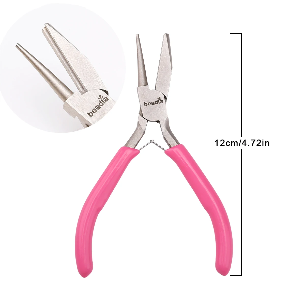 Jewelry Pliers 4.72-Inch Professional Round Concave Pliers Jewelry Making Mini Precision Wire Loop DIY Manual Tools