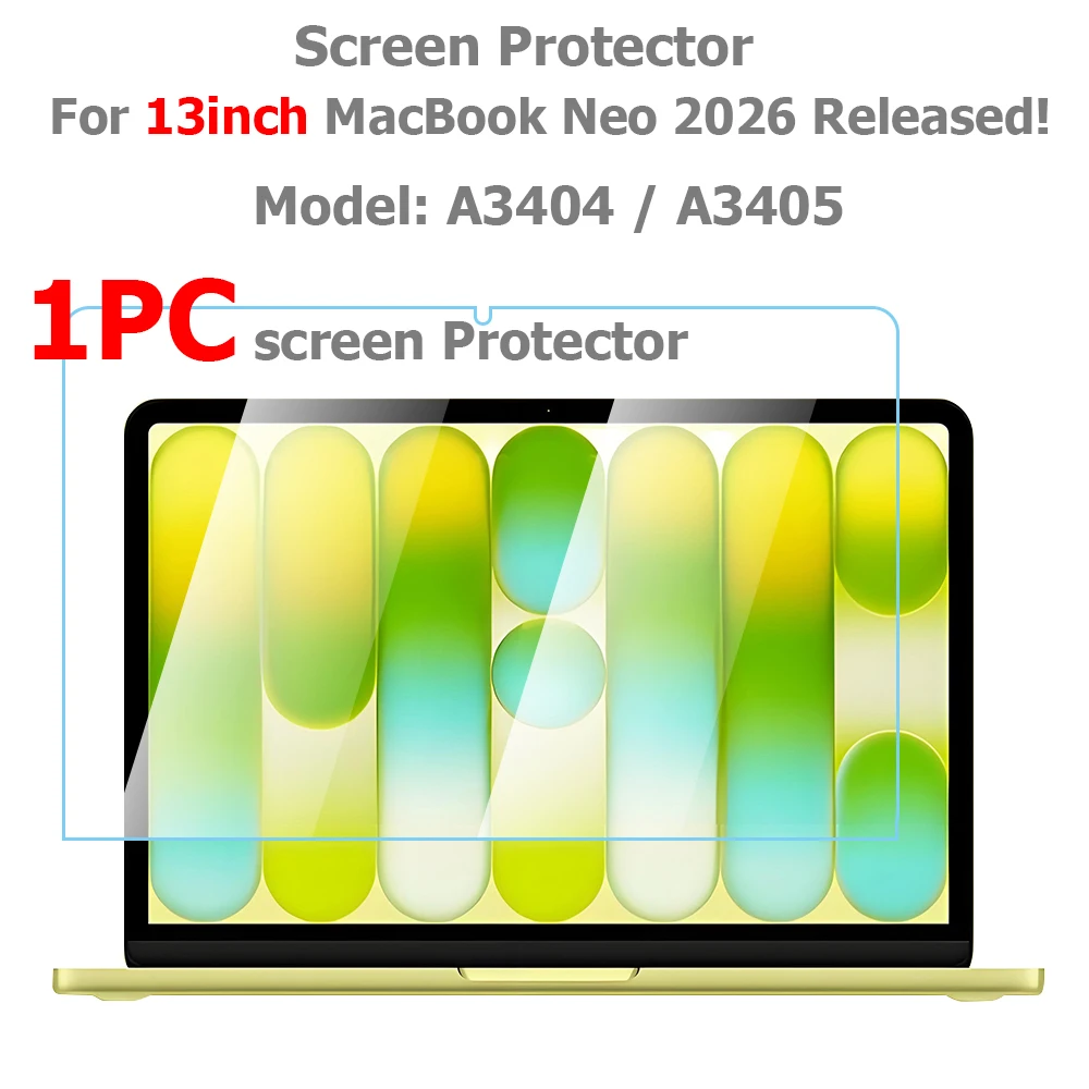 13-Inch Premium Tempered Glass Screen Protector with 2.5D Arc Edge and Scratch Resistance