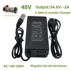 High-Performance 54.6V 2A Electric Bike Lithium Battery Charger with XLRM Connector (Korea  plug)
