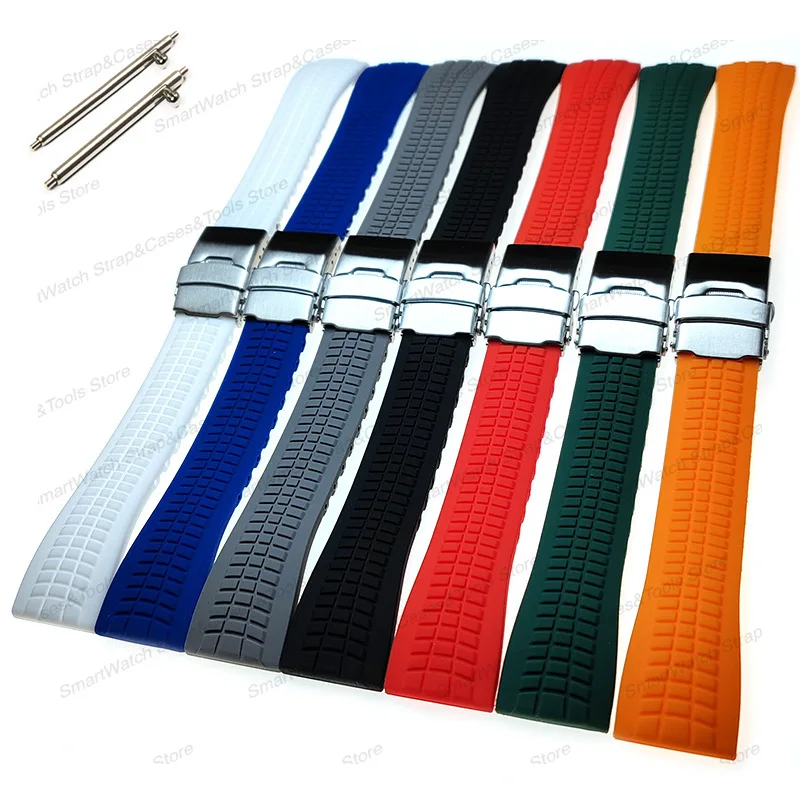 Universal Quick Release Soft Silicone Watch Strap - Adjustable Waterproof Band