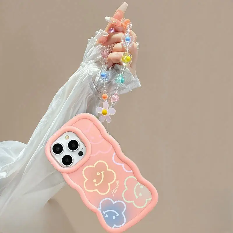 Floral Bracelet Chain Wave TPU Phone Case Cover