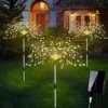 4PC Outdoor Garden Lights 8 Lighting Modes IP65 Waterproof Solar Garden Lights Dandelion Lights For Patio Lawn Party Festivals 5