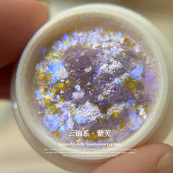 Aurora Purple Nail Glitter and Chrome Powder (Fairy purple)