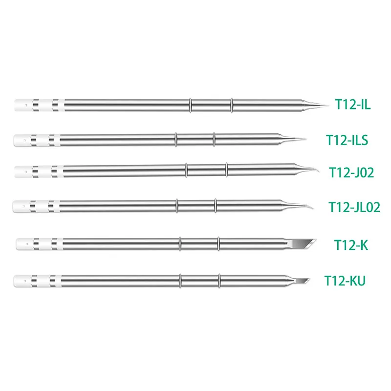 T12 Set Soldering Iron Tips Welding Tools T12-I ILS JL02 KU K BC2 D16 Electric Soldering Iron For Hakko FX951 Rework Station