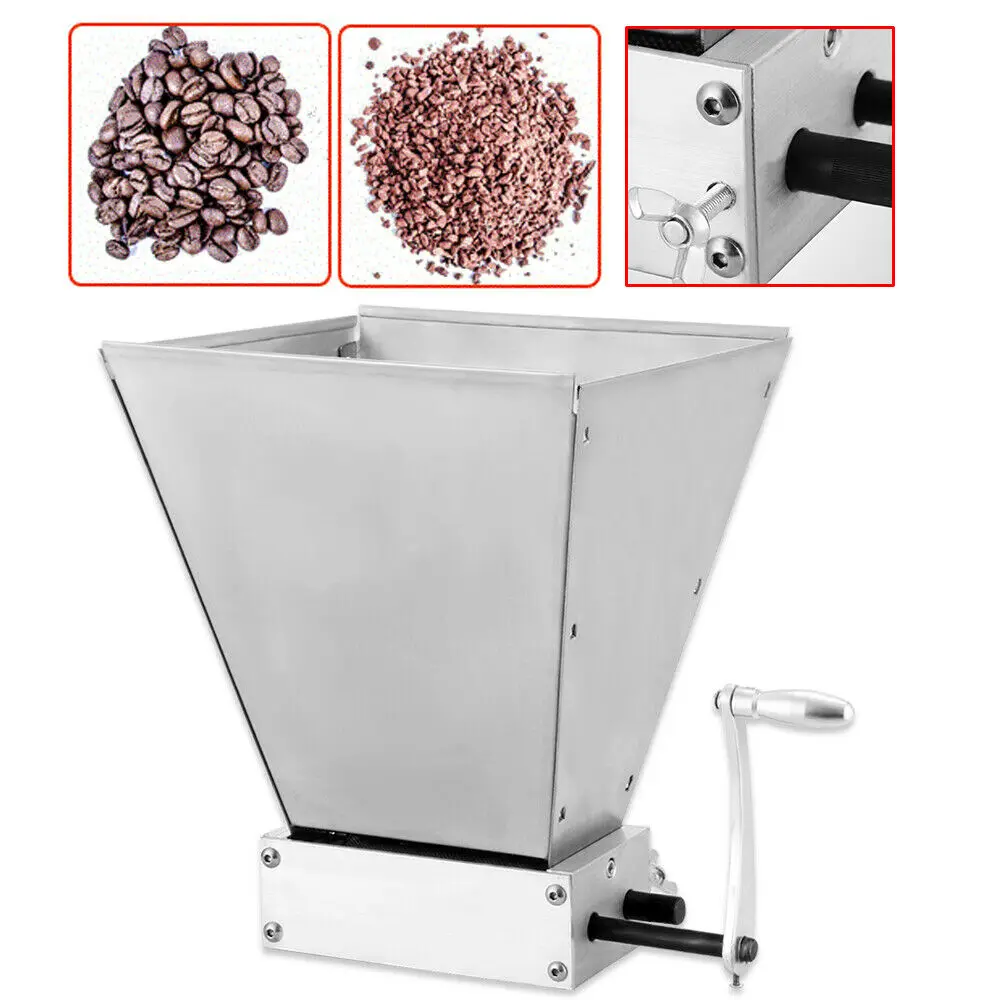Grain Mill 7 L 2 Drum Beer Malt Mill-Household Manual Beer Grain