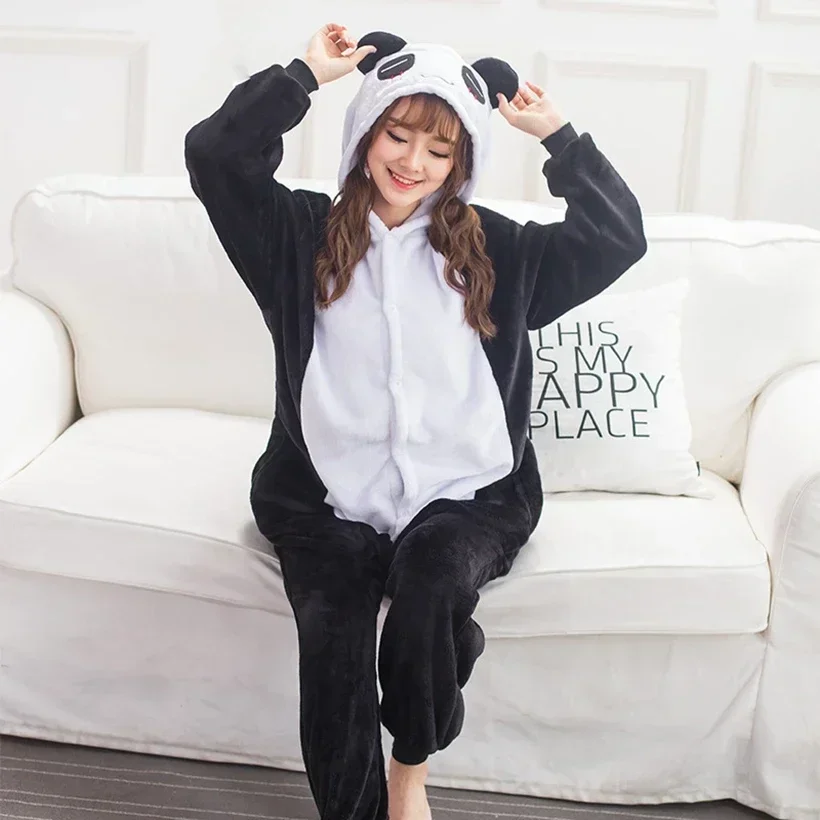 Pink Rabbit Pajamas Overalls Child Boy Girl Christmas Kigurumi Animal Anime Onesie Women Men Sleeping Wear Hooded Pyjama Set