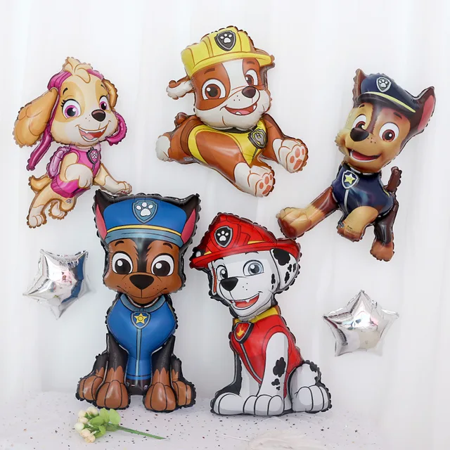60cm Paw Patrol Dog Balloon Chase Skye Marshall Boy Girl Birthday Party Decoration Aluminum Film Balloon Children Party Supplies 4