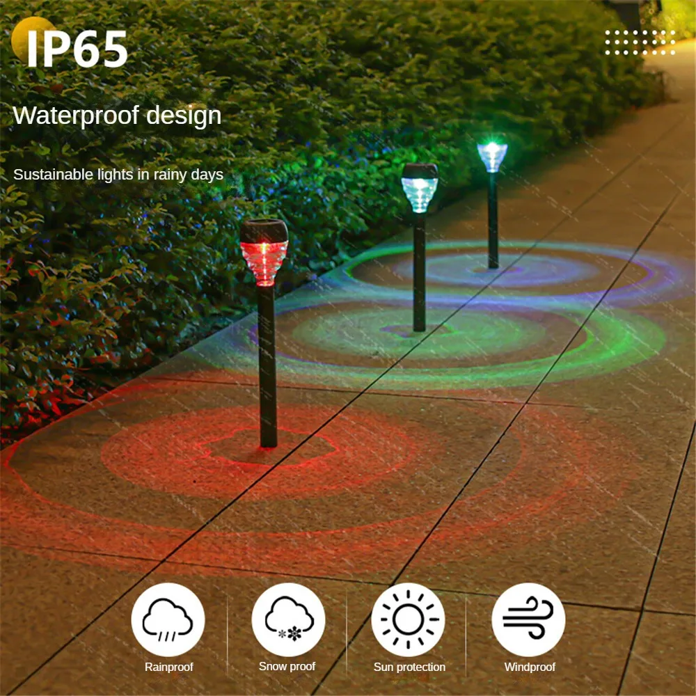 Solar lawn light LED outdoor waterproof courtyard garden villa landscape layout lighting atmosphere decoration night floor light