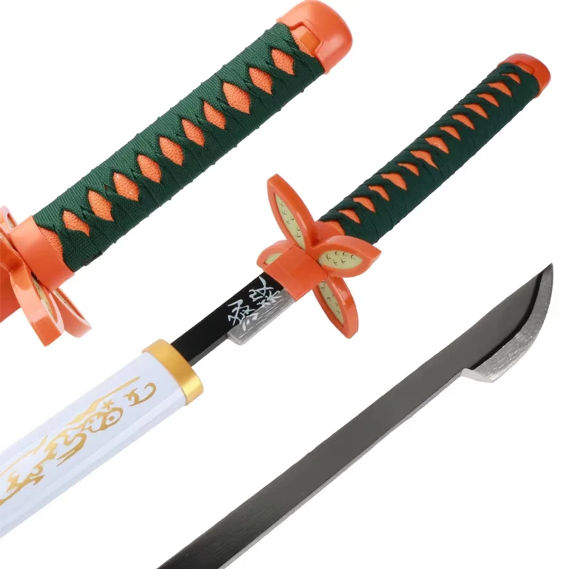 Demon Slayer Sword Anime Swords 41inch  Bamboo Blade Rengoku Tanjiro Zenitsu Original Texture  For Cosplay And Collection Katan 2