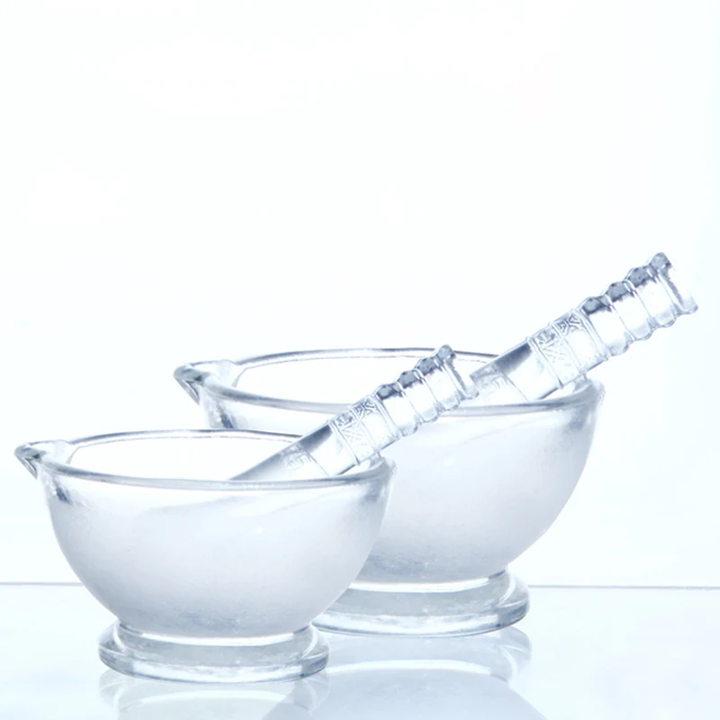 1pcs Glass mortar and pestle Lab Diameter 60mm to 180mm Glass mortar and pestle Mortar bowl all size available