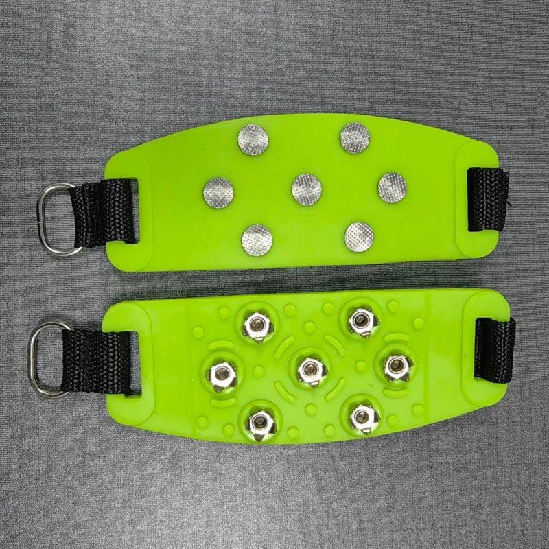 Shoe Spike 1/2pairs Winter Velcro Ice Claw Outdoor Climbing Snow Mountain and Snow Ground Anti slip Adjustable
