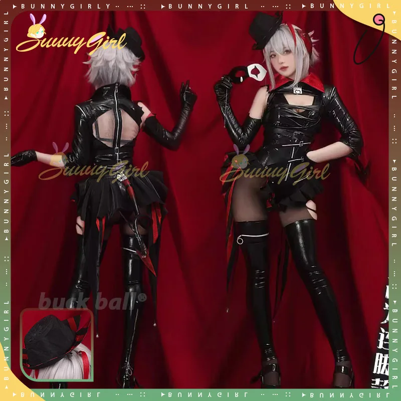 

W Cosplay Costume Gmae Arknights W Cosplay Jumpsuit Anime Costume Strange Thief W Cosplay Bodysuit wig Halloween Gifts