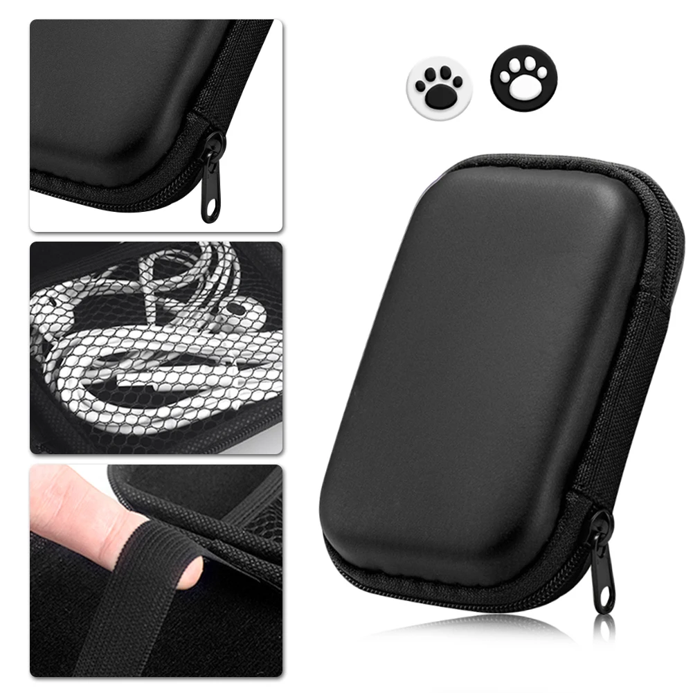 Durable EVA Hard Carrying Case with Joystick Caps Protection for Retro Handheld Consoles