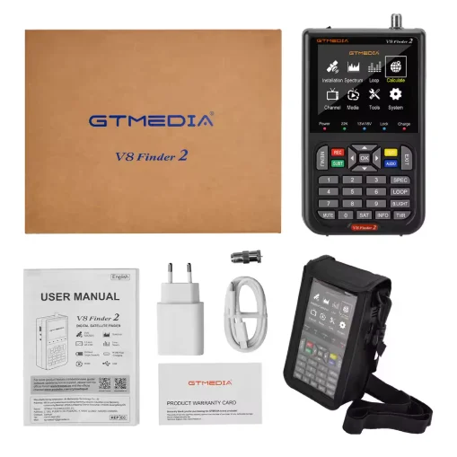 2026 V8 Finder 2 Satellite Finder Meter DVB-S/S2/S2X 3.5 Inch thumbnail 2