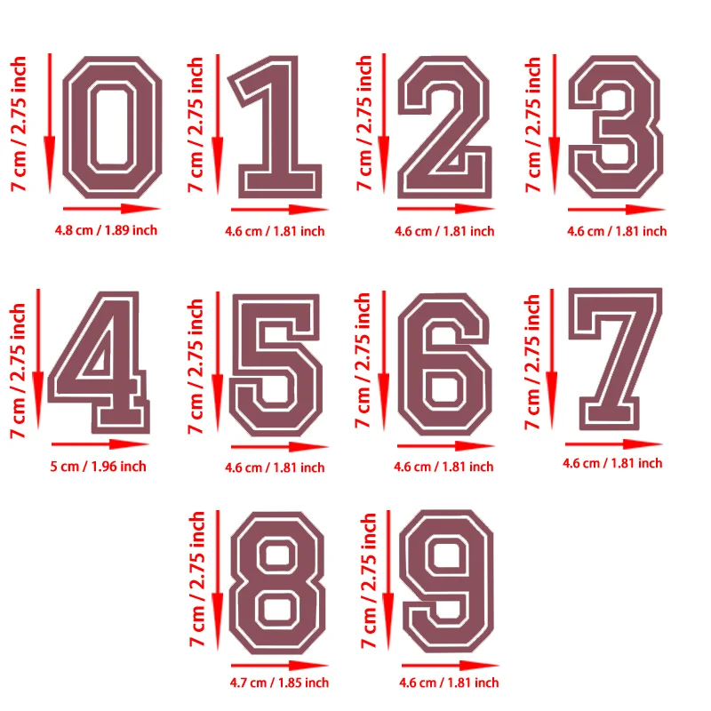 Set of 10 Mini Numerical Figures (0-9)