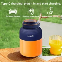 Extracteur de jus portable sans fil 1300 ml, nouveau modèle, rechargeable, pour fruits, aliments complémentaires et glace pilée, usage domestique multifonctionnel 2026 3