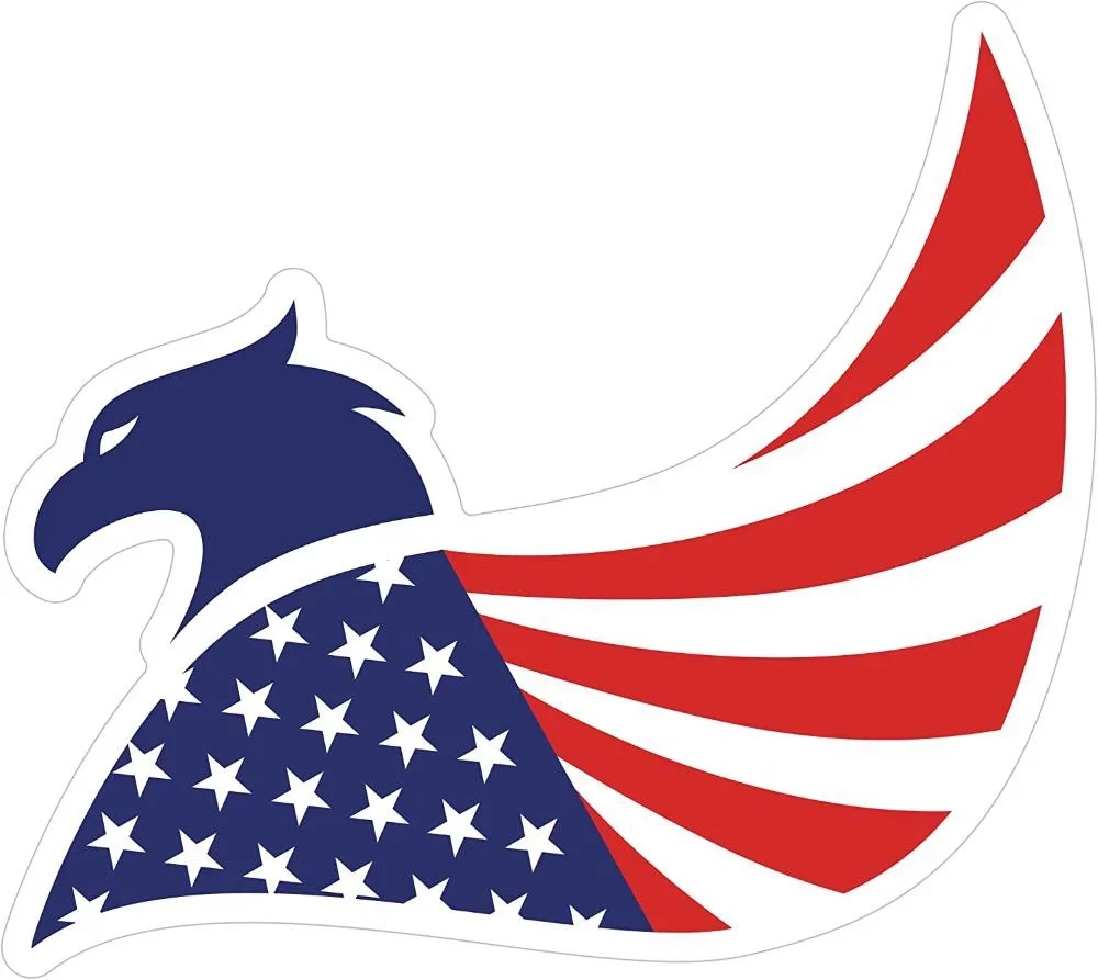 

For Stickios American Flag Sticker - American Flag Decal for Cars, Trucks, Motorcycles, Laptops, Windows & More