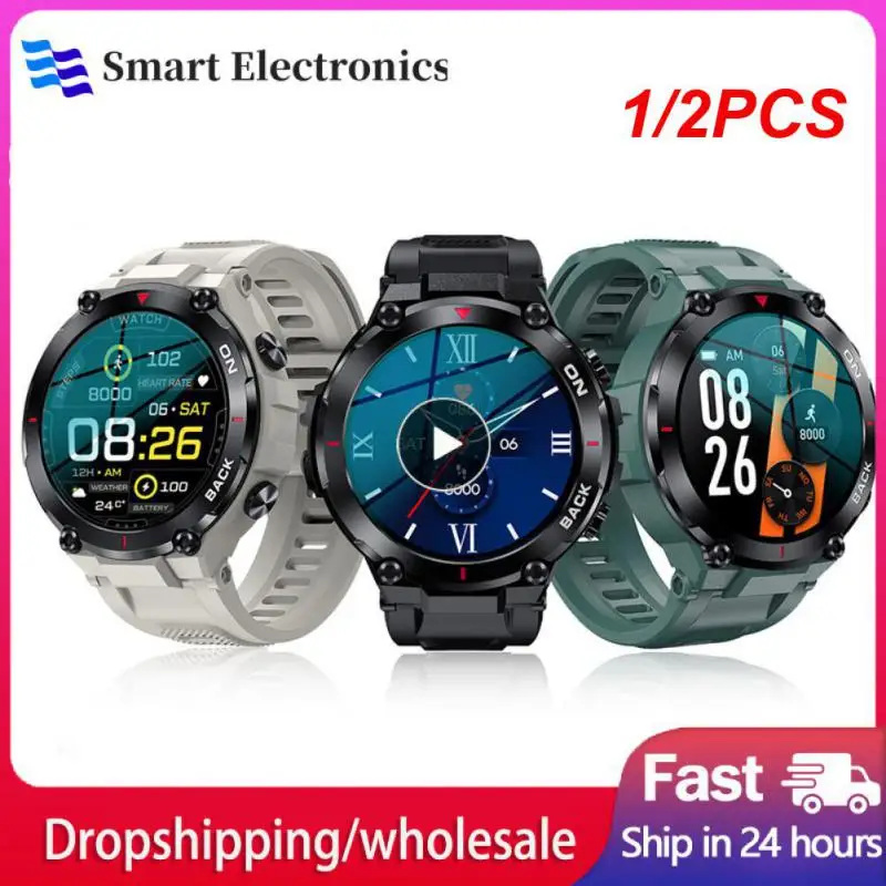 

1/2PCS New Military GPS Smart Watch AMOLED 360 * 360 Screen Heart Rate Waterproof Smart Watch Is Applicable For