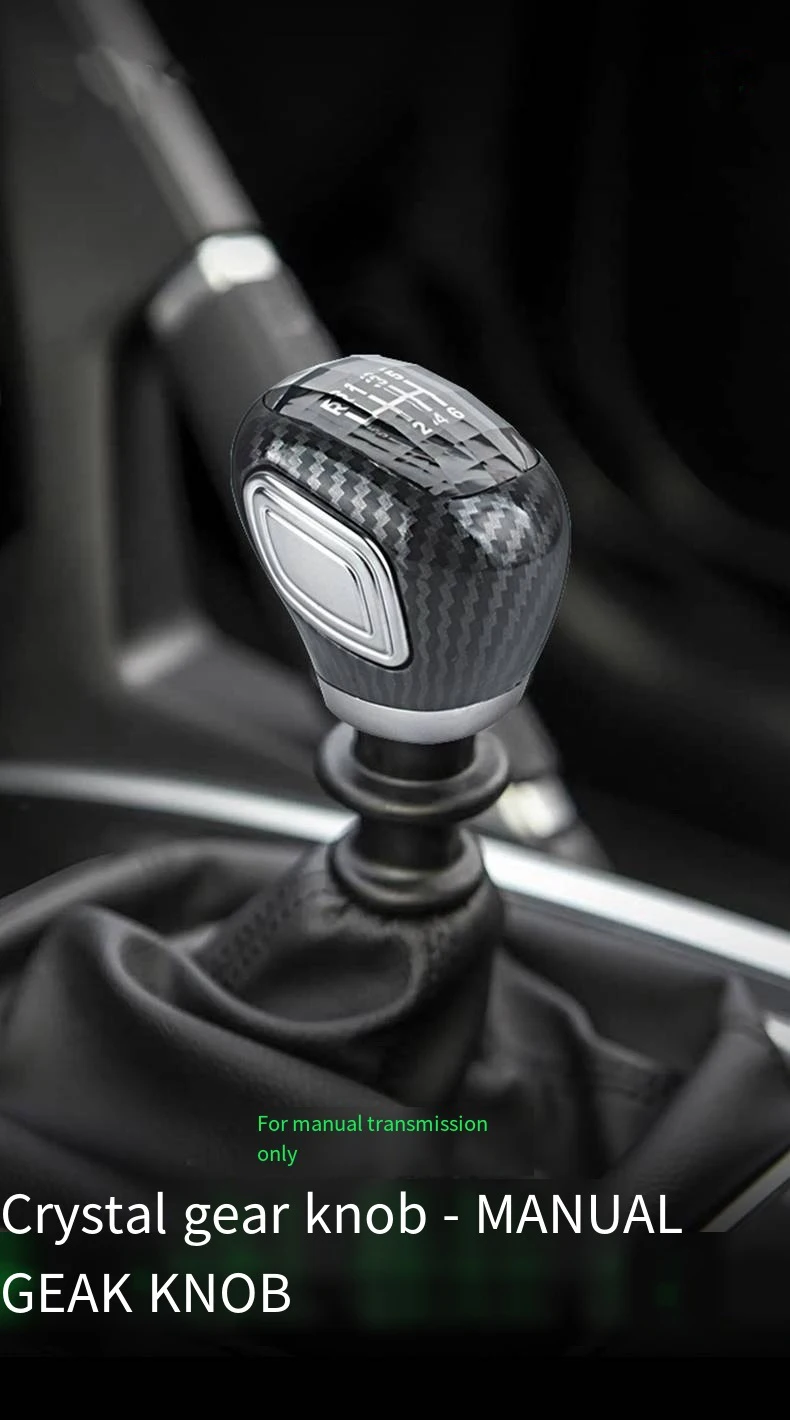 LED Crystal Shift Knob For Manual Transmission, With Reverse Gear Uplift, R135-