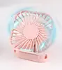 1pc Hanging Neck Fans With Vanity Mirror Outdoor Handheld Multifunction Fan Home Desktop Folding USB Rechargeable Mute Mini Fan 5