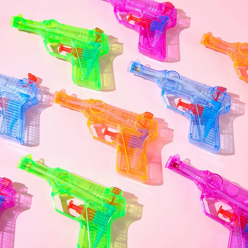 Water Guns Water Gun Squirt Toys Mini Candy Color Portable Kids Transparent Small Water Rifle Summer Children Gifts Easy Operation