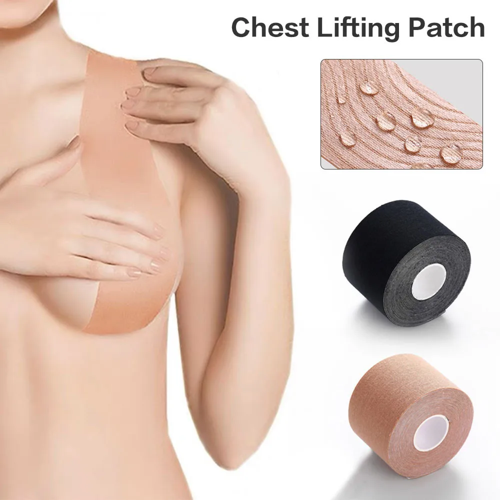 5M Boob Tape Bras For Women Breast Nipple Covers Push Up Bralette Invisible Chest Lift Adhesive Bras Intimates Strapless Pad women bras fashion casual sexy v neck solid color chest pad lace sling nylon breathable elasticity comfortable women bras