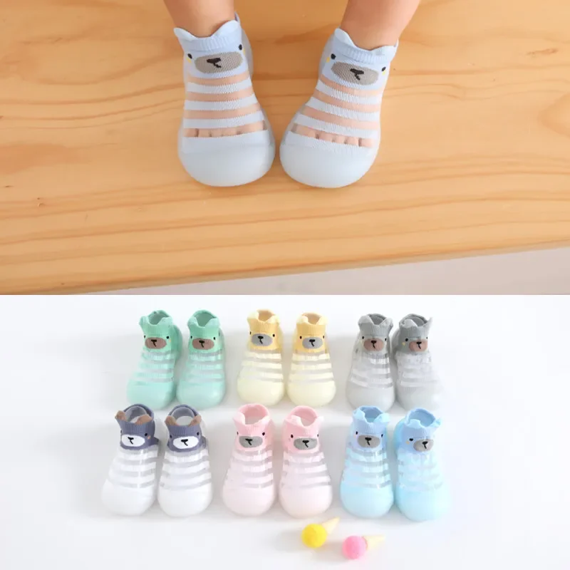 

Children Baby First Walker Shoes Non-slip Newborn Baby Boy Girl Cotton Floor Socks Rubber Sole Cartoon Indoor Socks Infant Shoe