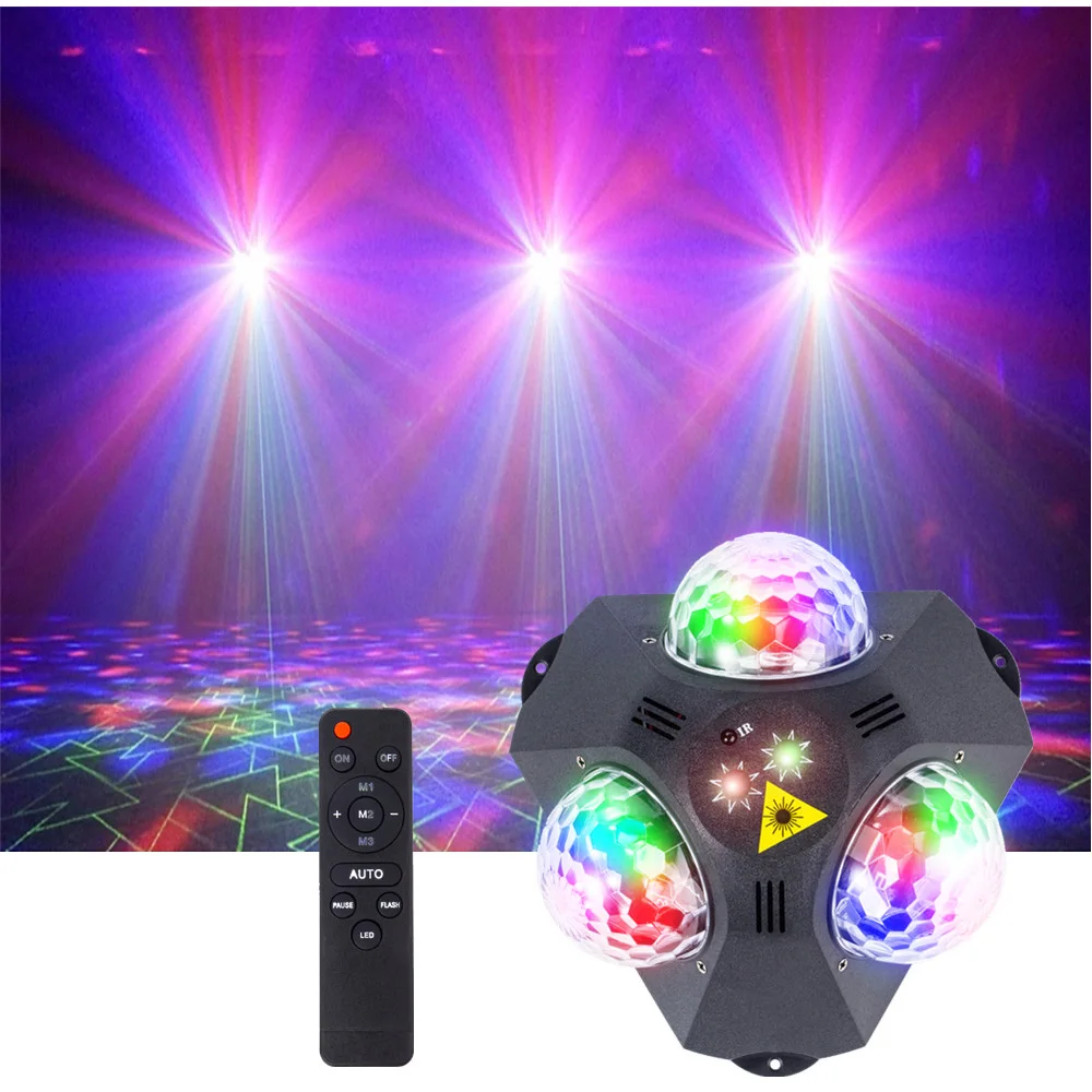 Disco Ball Light 5-in-1 Laser Projector Party Light DJ Stage Strobe Lighting for Christmas Wedding Home Club Decor Disco Light Led Stage Light Mini Led Stage Light